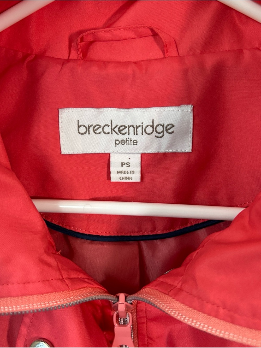 breckenridge Coral Pink Utility Anorak Jacket - Picture 2 of 8
